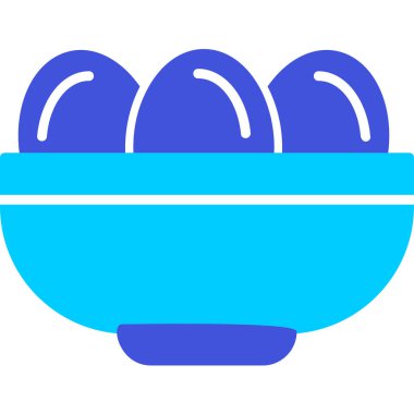 Kavanozda haşlanmış yumurta. Web simgesi basit illüstrasyon