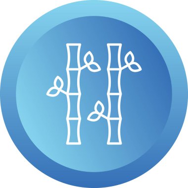 Bamboo icon, vector illustration simple design