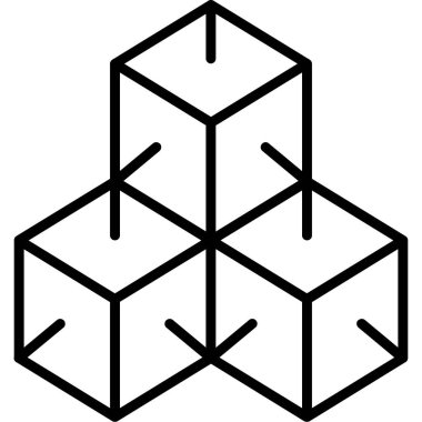 Küpler Simgesi Basit Vektör İllüstrasyonu