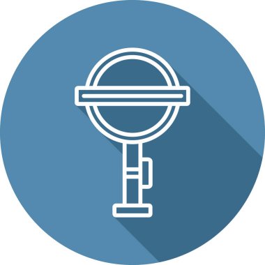 Yer altı işareti web simgesi, vektör illüstrasyonu