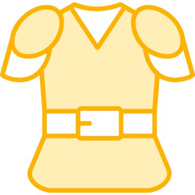 Gömlek simgesi, vektör illüstrasyonu basit tasarım