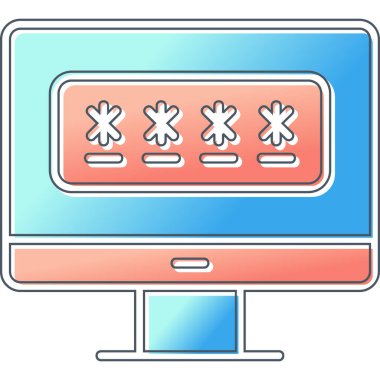 password web icon vector illustration 