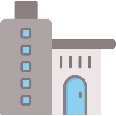 office building. web icon simple illustration