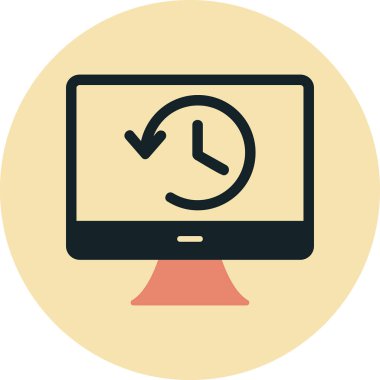 Tarih web simgesi. Basit resimleme