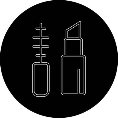 Makyaj Ağı simgesi basit illüstrasyon 