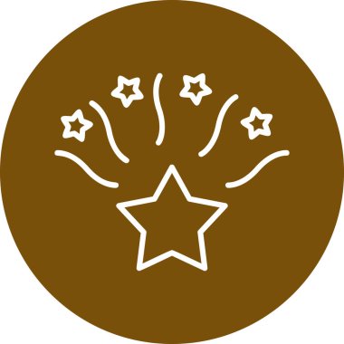 yıldız web simgesi basit illüstrasyon 