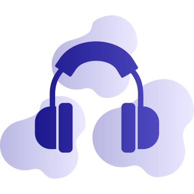 Kulaklık. Web simgesi basit illüstrasyon 