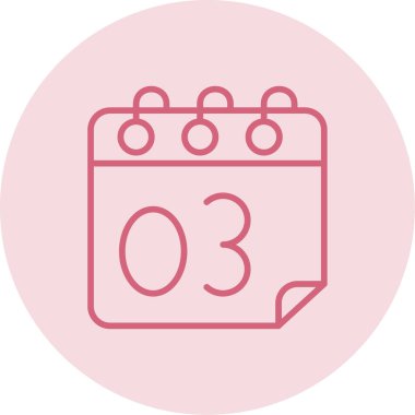 Takvim simgesi, vektör illüstrasyonu basit tasarım