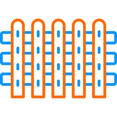 çit web simgesi, vektör çizim