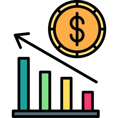 Ekonomi simgesi modern basit illüstrasyon 