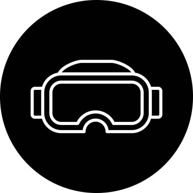 Gözlükler. Web simgesi basit illüstrasyon