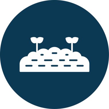 Toprak simgesinin vektör illüstrasyonu 