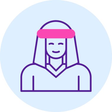 Bedevi web simgesi, vektör illüstrasyonu 