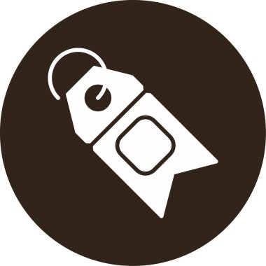 Etiket. Web simgesi basit illüstrasyon
