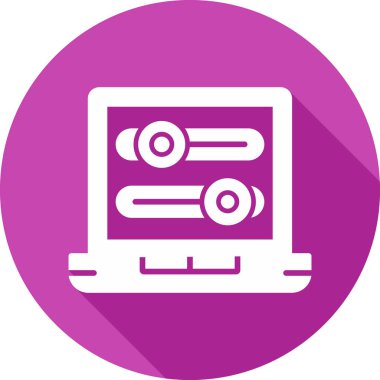 Simgeleri aç / kapat, vektör illüstrasyonu basit tasarım