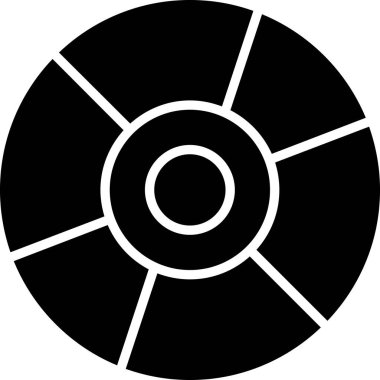 cd disk simgesi, vektör illüstrasyonu basit tasarım