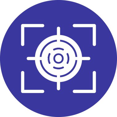 Hedef. Web simgesi basit illüstrasyon