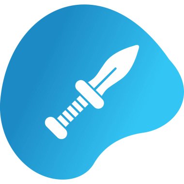 Hançer. Web simgesi basit illüstrasyon 