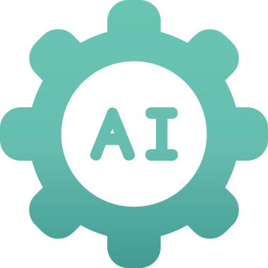 Ai Ayarları web simgesi, vektör illüstrasyonu 