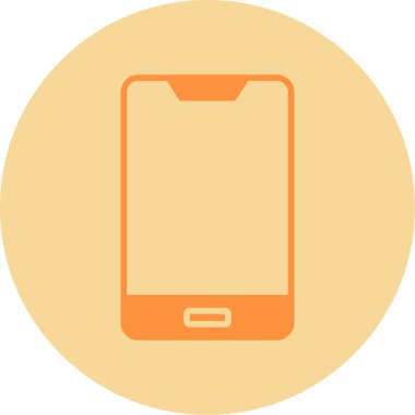 Cep telefonu simgesi, vektör illüstrasyonu 