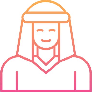 Bedevi web simgesi, vektör illüstrasyonu 