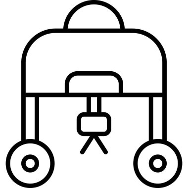 Yabani ot ağı simgesi, vektör illüstrasyonu