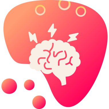 Beyin fırtınası web simgesi, vektör illüstrasyonu 