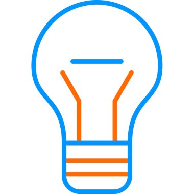 ampul simgesi, vektör illüstrasyonu 