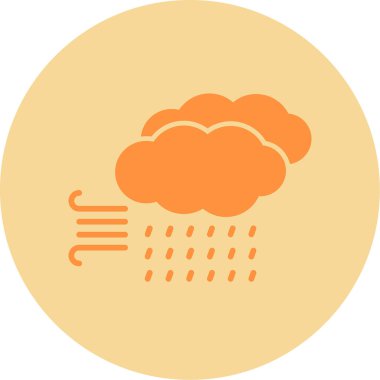 Storm Web simgesi, vektör illüstrasyonu 