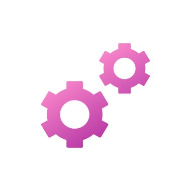 Vitesli ayar simgesi, vektör illüstrasyonu basit tasarım