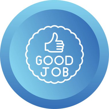 Başparmağı havada iyi iş işareti, vektör illüstrasyonu                