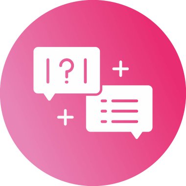 Quiz web simgesi vektör illüstrasyonu