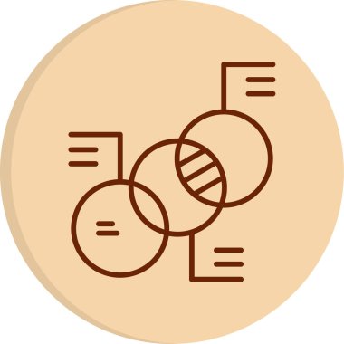 Diyagram web simgesi basit illüstrasyon 