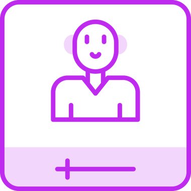 Sosyal medya etki simgesi, vektör illüstrasyonu basit tasarım