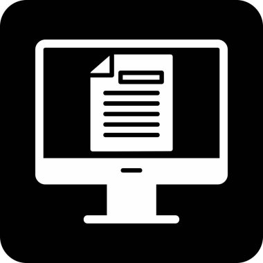 Çevrimiçi Test Ağı simgesi, vektör illüstrasyonu