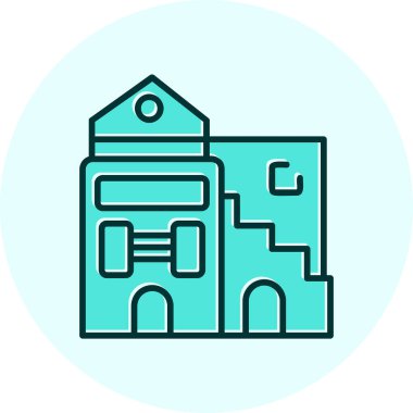 vektör evi oluşturma simgesi, modern tasarım illüstrasyonu 