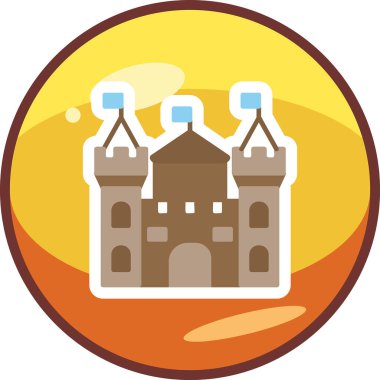 Castle vektör resimleme tasarımı