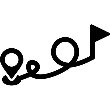 Hedef konsept, konum pin vektörü simgesi