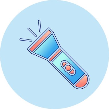 el feneri. Web simgesi basit illüstrasyon