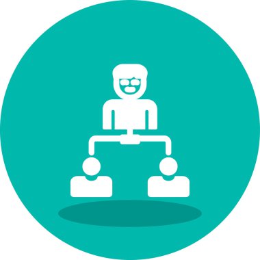 Hiyerarşi web simgesi basit illüstrasyon