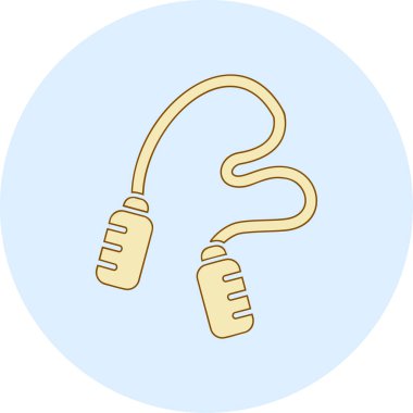 atlama ipi web simgesi, illüstrasyon vektör