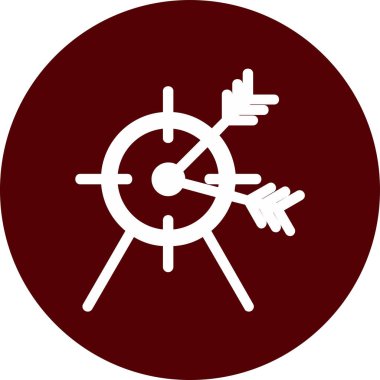 Oklu hedefin vektör illüstrasyonuName 