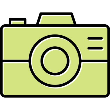 kamera simgesi vektör illüstrasyonu 