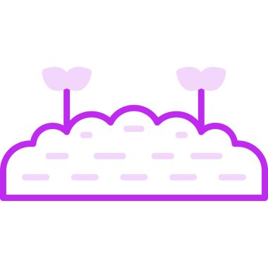 Toprak simgesinin vektör illüstrasyonu 