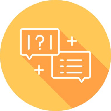 Quiz web simgesi vektör illüstrasyonu