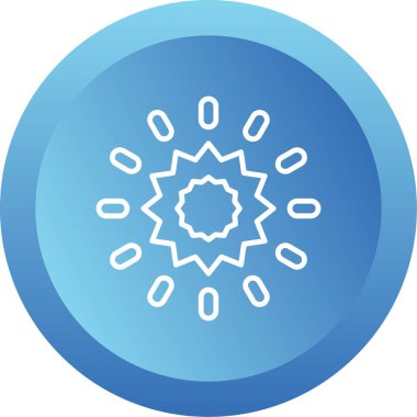 Güneş simgesi, vektör illüstrasyonu basit tasarım