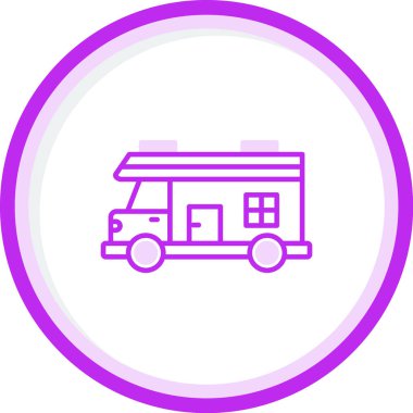 Eğlence aracı simgesi, vektör illüstrasyonu basit tasarım