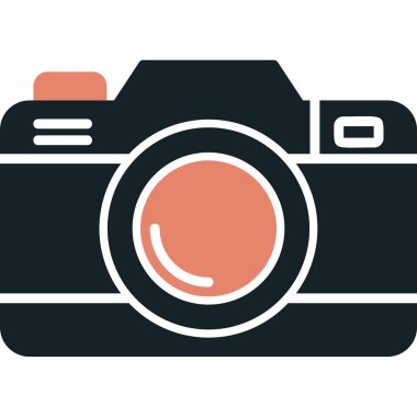 Kamera. Web simgesi basit illüstrasyon 