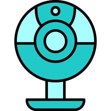 Web kamera simge vektör çizim