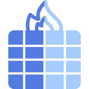 Ateş vektörü simgesini ateşle 